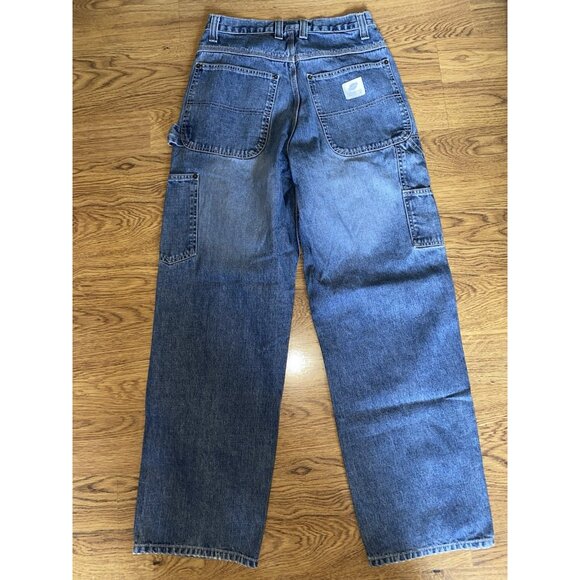 Vtg American Eagle Outfitters Carpenter Baggy Jeans Workwear Y2K Men's 28x30 - Picture 4 of 7